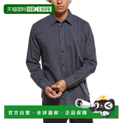 自营rag & bone Tomlin弹力多臂式衬衫-蓝色 美国奥莱直发