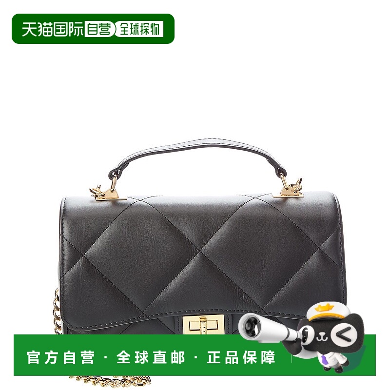 自营persaman new yorkPersaman纽约Cora16绗缝皮革背包-黑色 美