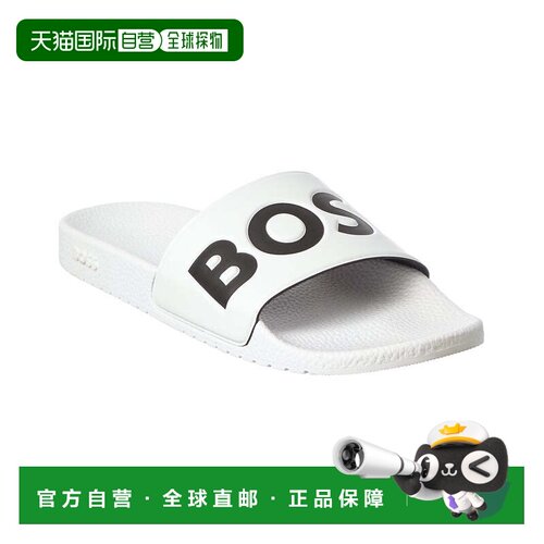 自营BOSS Hugo Boss Aryeh Slide-白色 美国奥莱直发拖鞋男鞋
