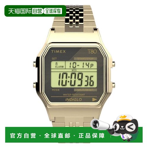 自营Timex Men's T80 Series Black Dial Watch - black 美国奥莱