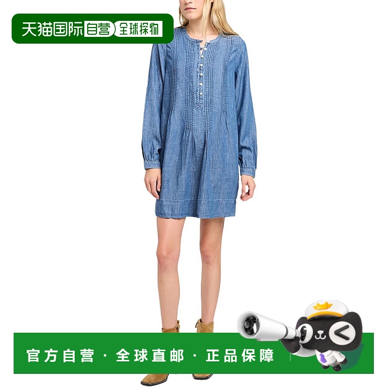 自营Faherty亚麻试衣和真Isha连衣裙-蓝色 美国奥莱直发