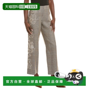 美国奥莱 tan Pant Silk Wool Woven Renta 自营Oscar