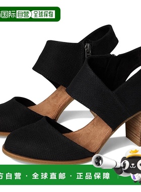 自营Toms Majorca Pumps Women's Black Side Zip Closed Toe Blo