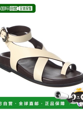 自营Free People Anya Criss Cross Leather Sandal - white 美国