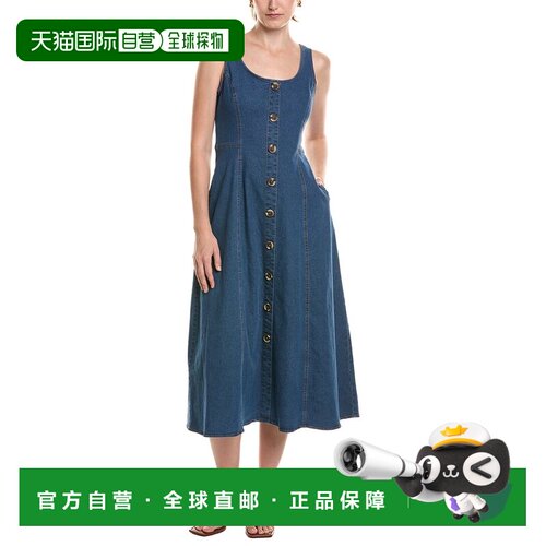 自营Anne Klein背心连衣裙-蓝色 美国奥莱直发