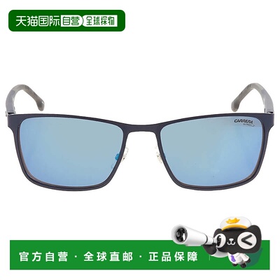 自营Carrera Grey Blue Mirror Rectangular Men's Sunglasses CA