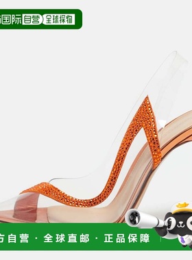 自营Gianvito Rossi Transparent/orange Pvc And Suede Embellis