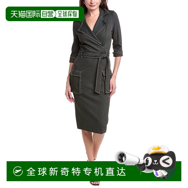 自营 Black Halo Iria Sheath Dress - blue 【美国奥莱】直发