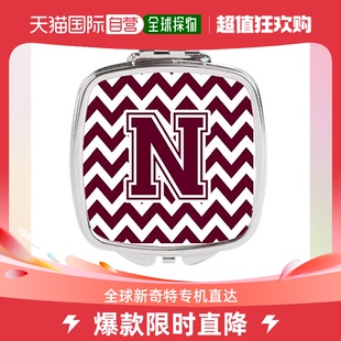 CJ1051 Chevron Treasures NSCM Maroon Carolines Letter