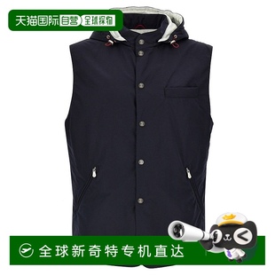 黑色 自营 带可拆卸风帽 brunello 美国奥 cucinelli防水背心
