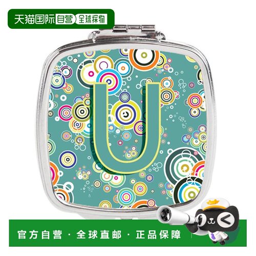 自营Carolines Treasures CJ2015-USCM 字母 U 圆圈圆圈青色正品