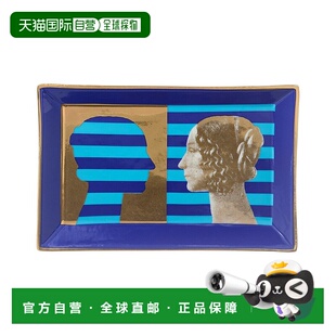 自营Jonathan Adler Renaissance Rectangle Tray - blue 美国奥