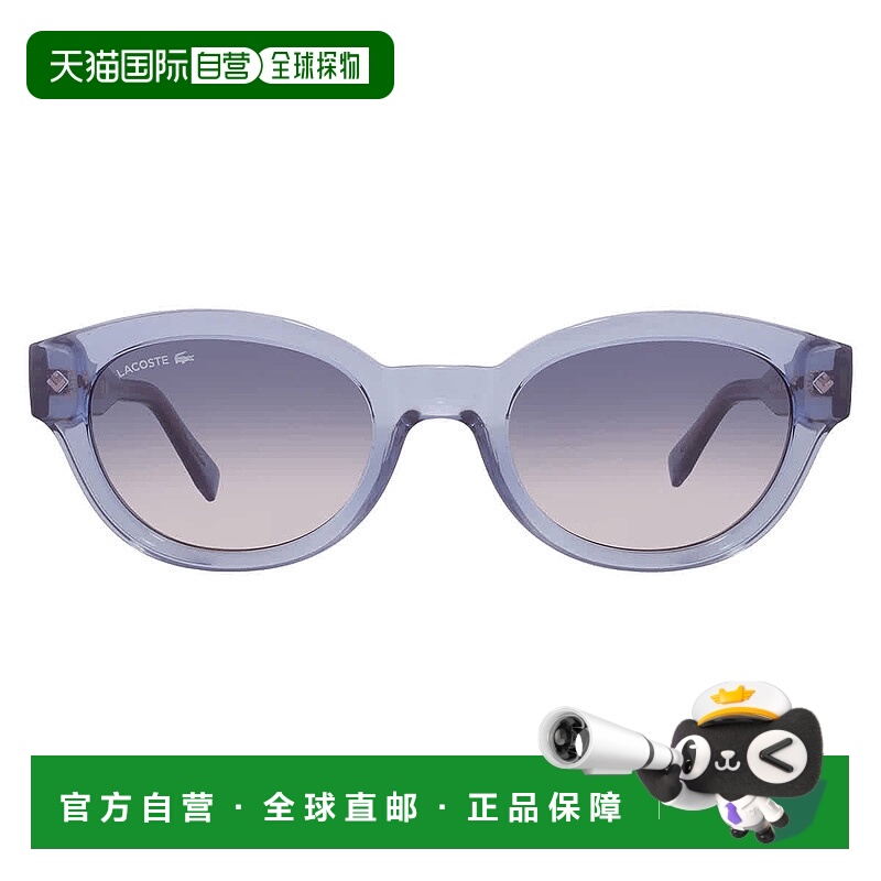 自营Lacoste Blue Gradient Oval Ladies Sunglasses L6024S 400