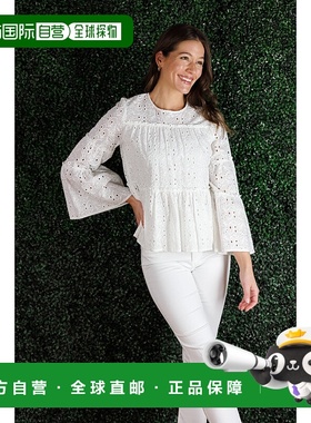 自营duffield lane白色小眼睛的莉莉丝上衣-白色 美国奥莱直发