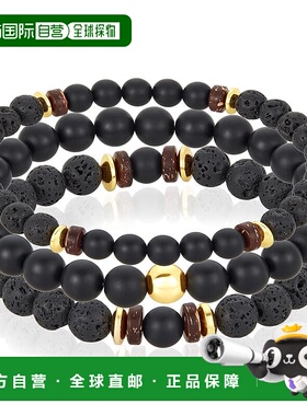 自营 Crucible Los Angeles 3 件装哑光黑玛瑙、熔岩、木材和金色