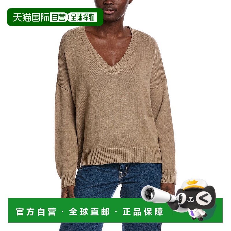 自营minnie rose米妮玫瑰盒装羊绒混纺毛衣-绿色 美国奥莱直发