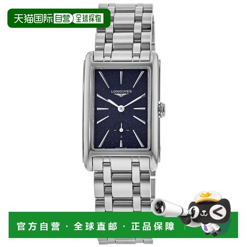 自营longinesLonines DolceVita石英蓝色表盘不锈钢女士手表L5.51