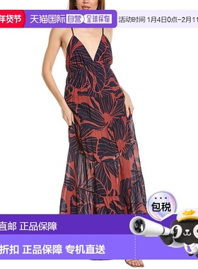 自营Hutch Romi Maxi连衣裙-棕色 新款长裙 美国直发奥莱