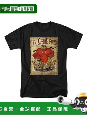 自营 gildanLooney Tunes The Depths 短袖成人 T 恤/T 恤 - 黑色