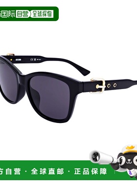 自营 Moschino女式55mm黑色太阳镜-黑色 美国奥莱直发