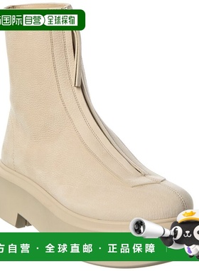 自营The Row Zipped Leather Boot - beige 美国奥莱直发