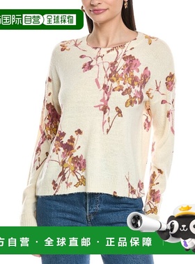 自营Vince Camuto Electric Bouquets Wool-Blend Sweater - whit