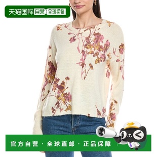 自营Vince Camuto Electric Bouquets Wool-Blend Sweater - whit