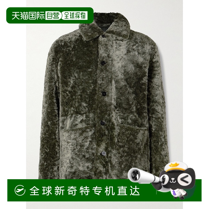 香港直邮潮奢 Jil Sander 吉尔 桑达 男士 可反穿毛羊皮夹克 J23B