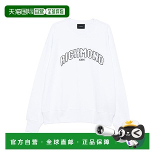 Print Cotton richmondArched Sweatshirt white Logo 自營john