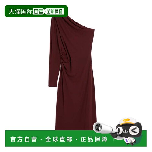 自营max maraGargano One-Shoulder Midi Dress - black 美国奥莱