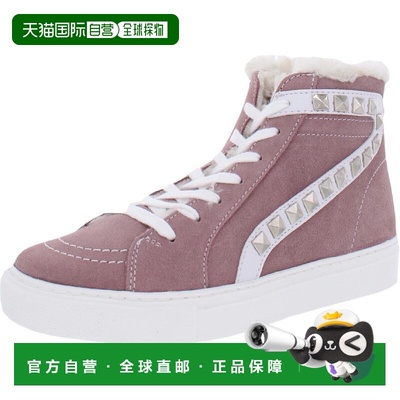 自营steve maddenTracey F Womens Suede Lace-Up High Top Sneak