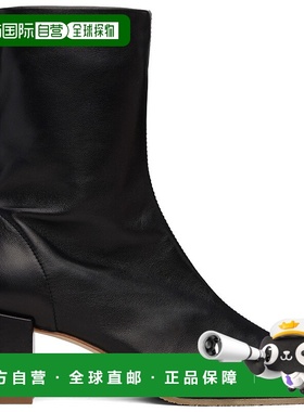 香港直邮潮奢 BY FAR 女士 黑色 Josiah Lamb Nappa Leather 中筒