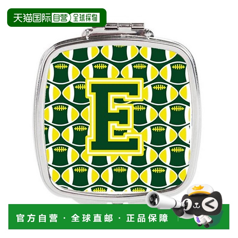 自营 Carolines Treasures CJ1075-ESCM 字母 E 足球绿色和正品
