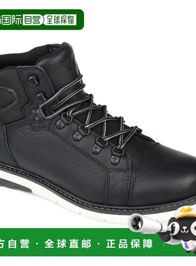 自营Territory Atlas Cap Toe 踝靴 - 黑色 男靴美国直发奥莱