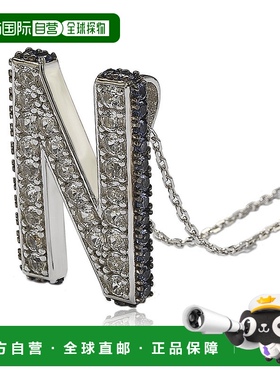 自营 Suzy Levian 纯银蓝宝石和钻石装饰字母吊坠 - 蓝色 美国奥