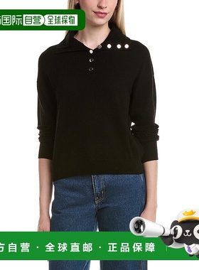 自营Bruno Magli Half Button Placket Wool & Cashmere-Blend Pu