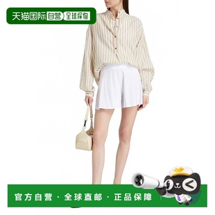 自營vince亞麻混紡短褲 美國奧萊直發 白色