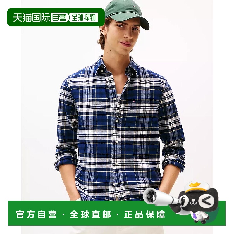 1h可退 【美国直邮】tommy hilfiger 男士 衬衫法兰绒
