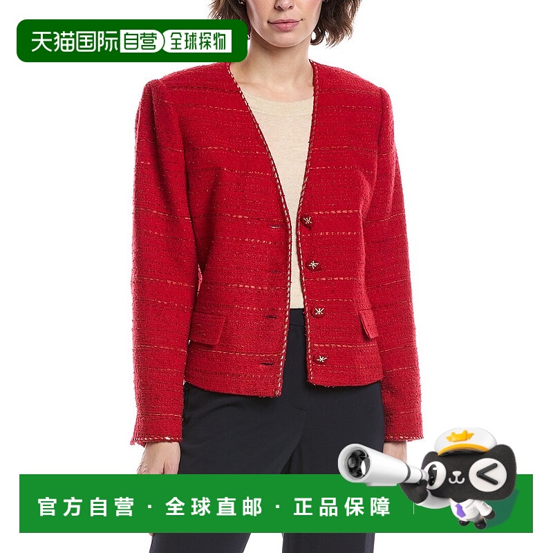 自营Kobi Halperin Clara花呢夹克-红色 美国奥莱直发