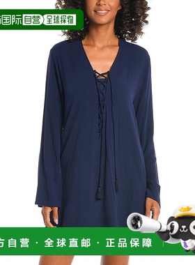 自营La Blanca Tunic Coverup - blue 美国奥莱直发