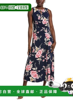 自营 Sandra Darren Surplice Midi连衣裙-蓝色 美国奥莱直发