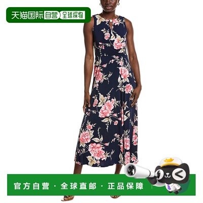 自营 Sandra Darren Surplice Midi连衣裙-蓝色 美国奥莱直发