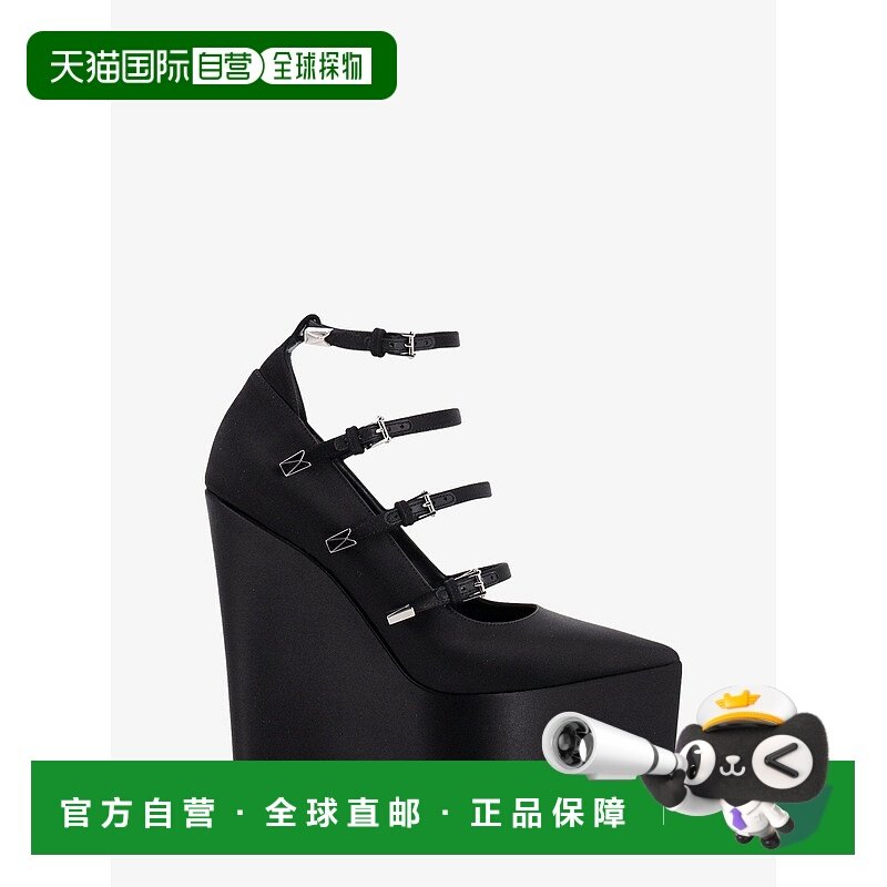 1h可退 香港直邮潮奢 versace 范思哲 女士 黑色 Tempest 高跟鞋,女鞋,浅口单鞋,淘宝优惠券,粉丝福利购,淘宝优惠卷