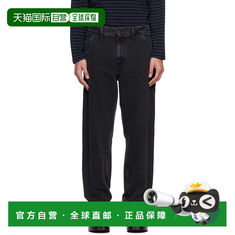 1h可退 香港直邮潮奢 CARHARTT WIP 男士 黑色 Single Knee 牛仔