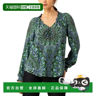 绿色 Wrenley丝绸上衣 美国奥莱直发 Bob 自营Hale