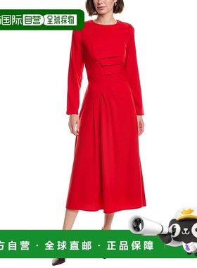 自营Pascale La Mode Premium Midi Dress - red 美国奥莱直发