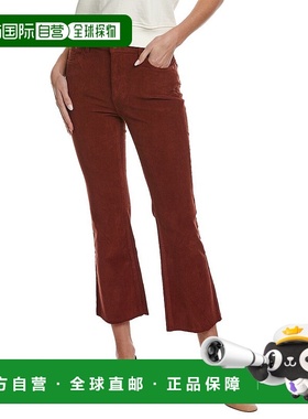 自营 DL1961 Bridget Paprika 灯芯绒短款靴型牛仔裤 - 红色 美国