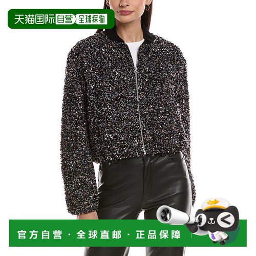 自营rag & bone Samira Bomber Jacket - black 美国奥莱直发