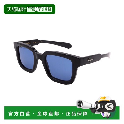 自营salvatore ferragamoFerragamo男士48mm太阳镜-黑色 美国奥莱