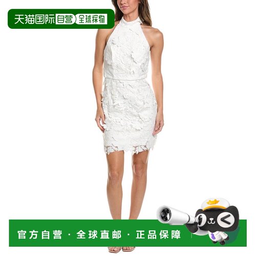 自营Milly Olivia Rose Trellis蕾丝连衣裙-白色 美国奥莱直发